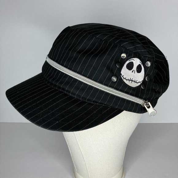 Disney Accessories - Disney Nightmare Before Christmas Zipper Pocket Black Pinstripe Jack Hat